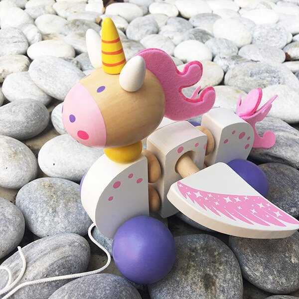 獨角獸木製學步車❤ 聖誕節、生日禮、彌月禮