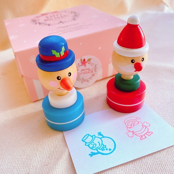 木製聖誕印章組❤ 感恩節、聖誕節、生日禮